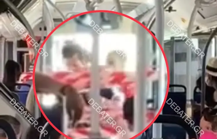 Άγριο ξύλο σε λεωφορείο επειδή δεν φορούσε μάσκα ο οδηγός – Τον έφτυσε επιβάτης και ακολούθησε χάος (vid)