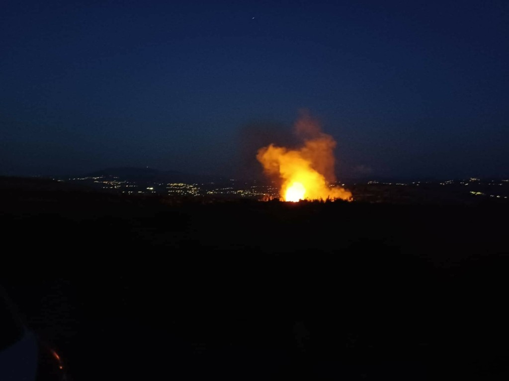 Μεγάλη φωτιά σε δάσος κοντά στο Ηράκλειο