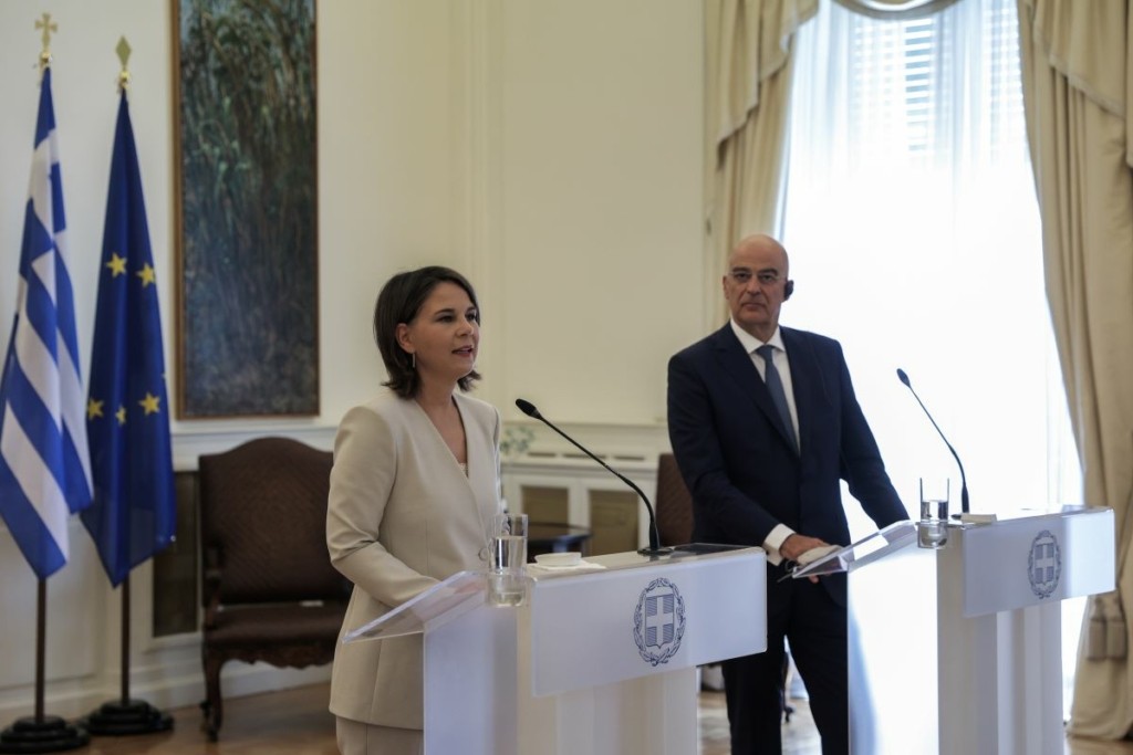 Αιχμές για τον τουρκικό αναθεωρητισμό από τη Γερμανίδα υπουργό Εξωτερικών – “Τα νησιά του Αιγαίου είναι ελληνικά, δεν υπάρχει αμφισβήτηση”