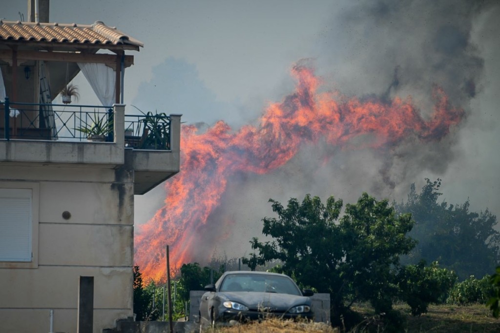 Ο όλεθρος του 2007 απειλεί ξανά την Ηλεία – Κάτοικοι περικυκλωμένοι από τη φωτιά τρέχουν να σωθούν – Οι φλόγες καταπίνουν χωριά (pics&vids)