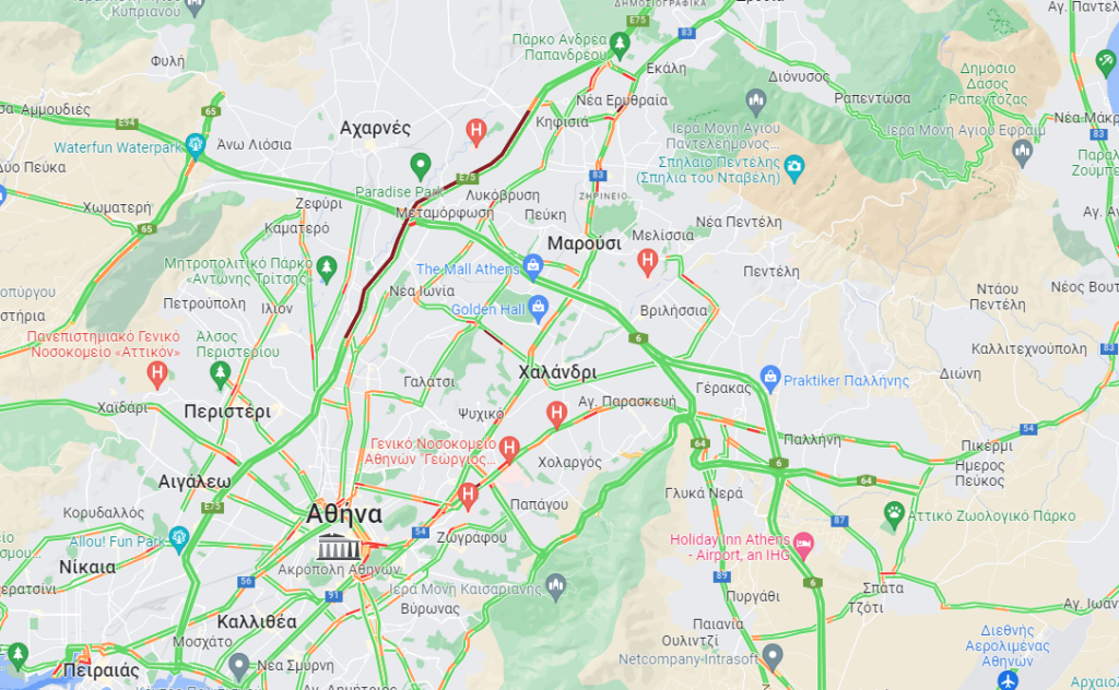 Κίνηση ΤΩΡΑ – Απροσπέλαστος ο Κηφισός ύστερα από τροχαίο (pic)