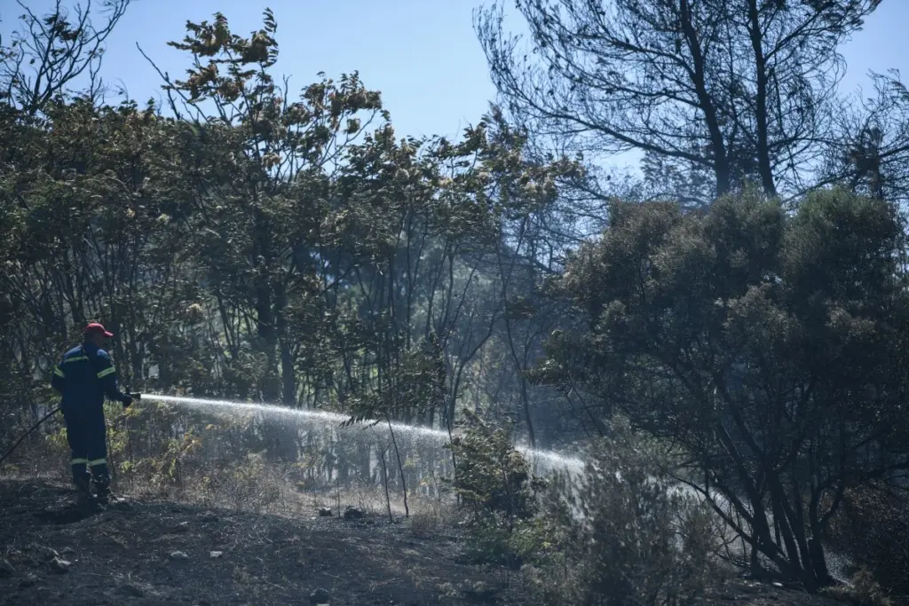 Φωτιά σε χαμηλή βλάστηση στον Ασπρόπυργο