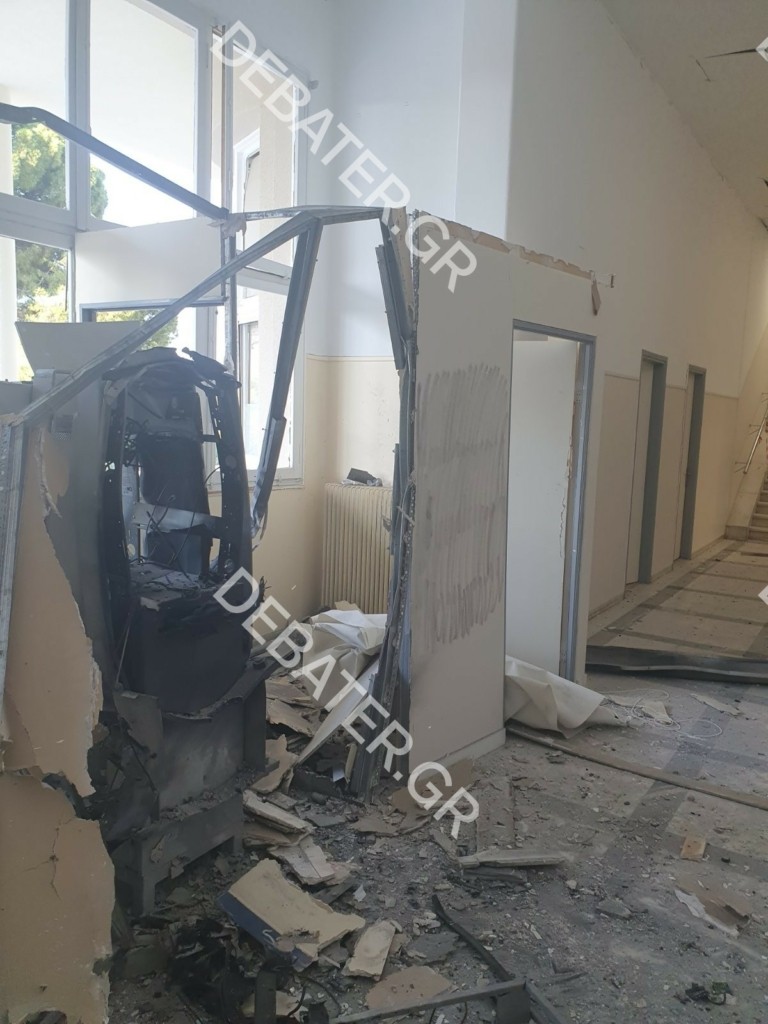 Σοβαρές ζημιές στο Σισμανόγλειο μετά από την έκρηξη σε ΑΤΜ – Οι δράστες μπήκαν ντυμένοι γιατροί (pics&vid)