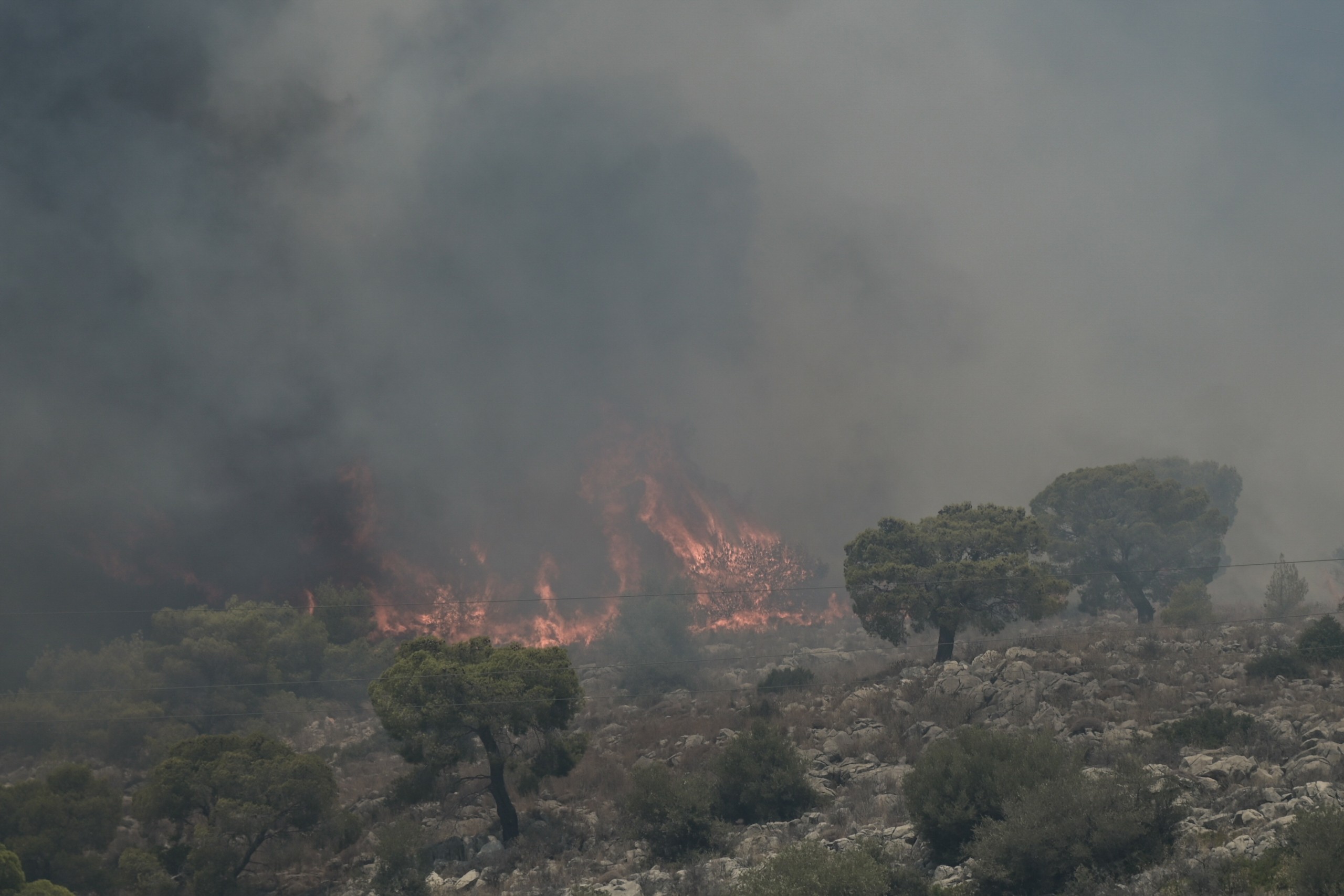 Βελτιωμένη η εικόνα της φωτιάς στην Κόνιτσα Ιωαννίνων (vid)