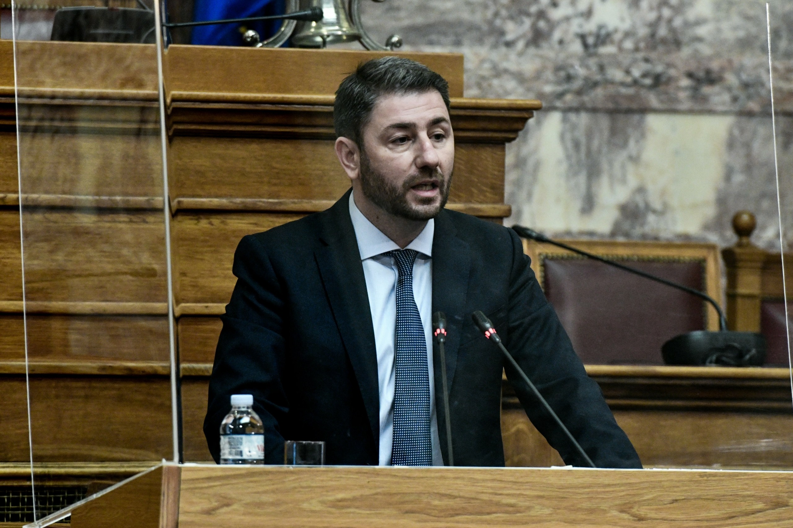 Ο Νίκος Ανδρουλάκης ζήτησε από την Ολομέλεια της Βουλής ενός λεπτού σιγή για τα θύματα των πυρκαγιών