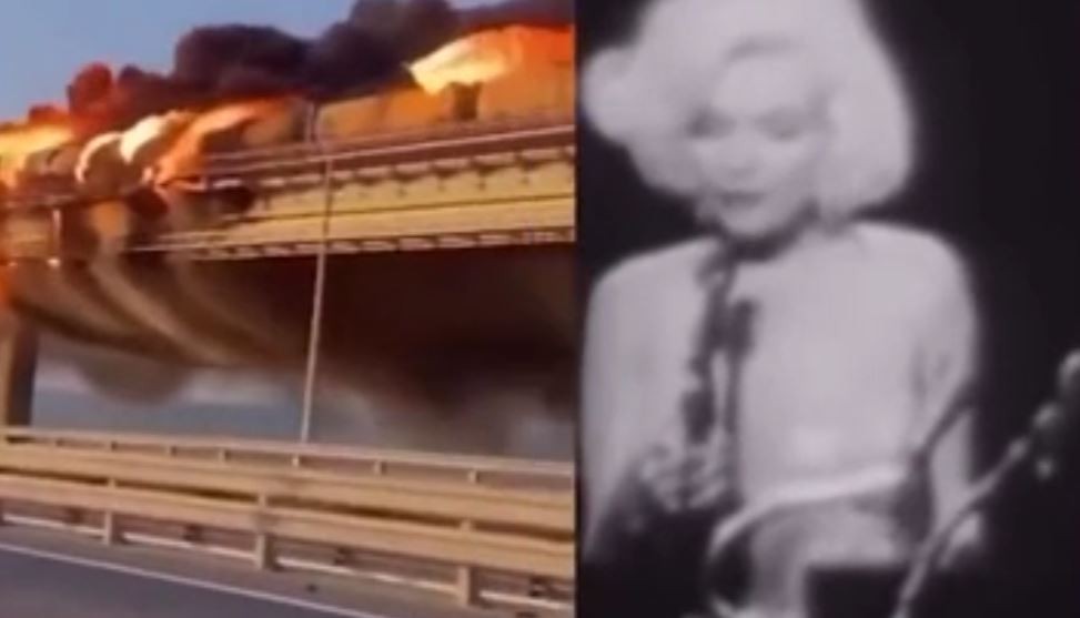 Ο Ζελένσκι τρολάρει πάλι τον Πούτιν – Με Μέριλιν Μονρόε και τη γέφυρα στην Κριμαία του εύχεται “Χρόνια Πολλά” (vid)