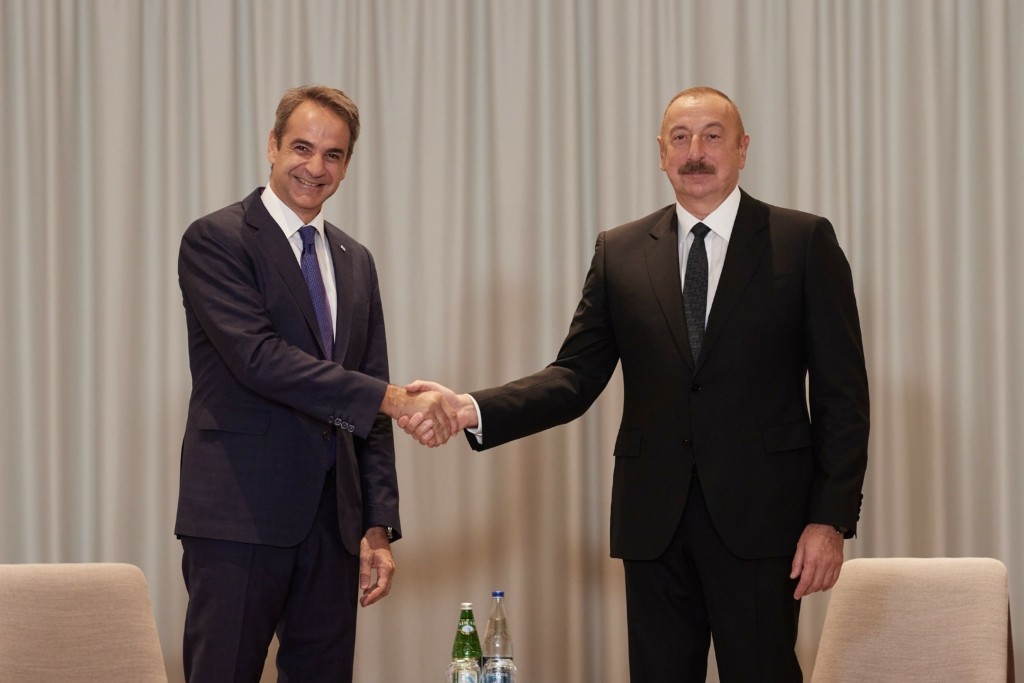 Συνάντηση Μητσοτάκη – Αλίγιεφ – Στο επίκεντρο η ενεργειακή συνεργασία Ελλάδας και Αζερμπαϊτζάν