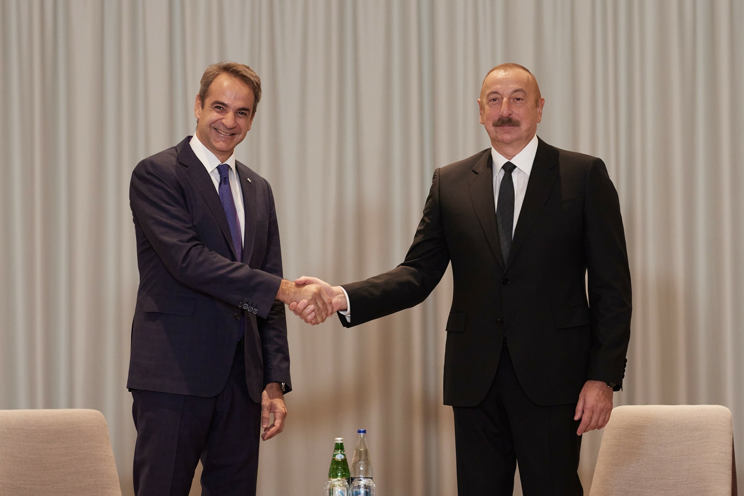 Συνάντηση Μητσοτάκη – Αλίγιεφ – Στο επίκεντρο η ενεργειακή συνεργασία Ελλάδας και Αζερμπαϊτζάν