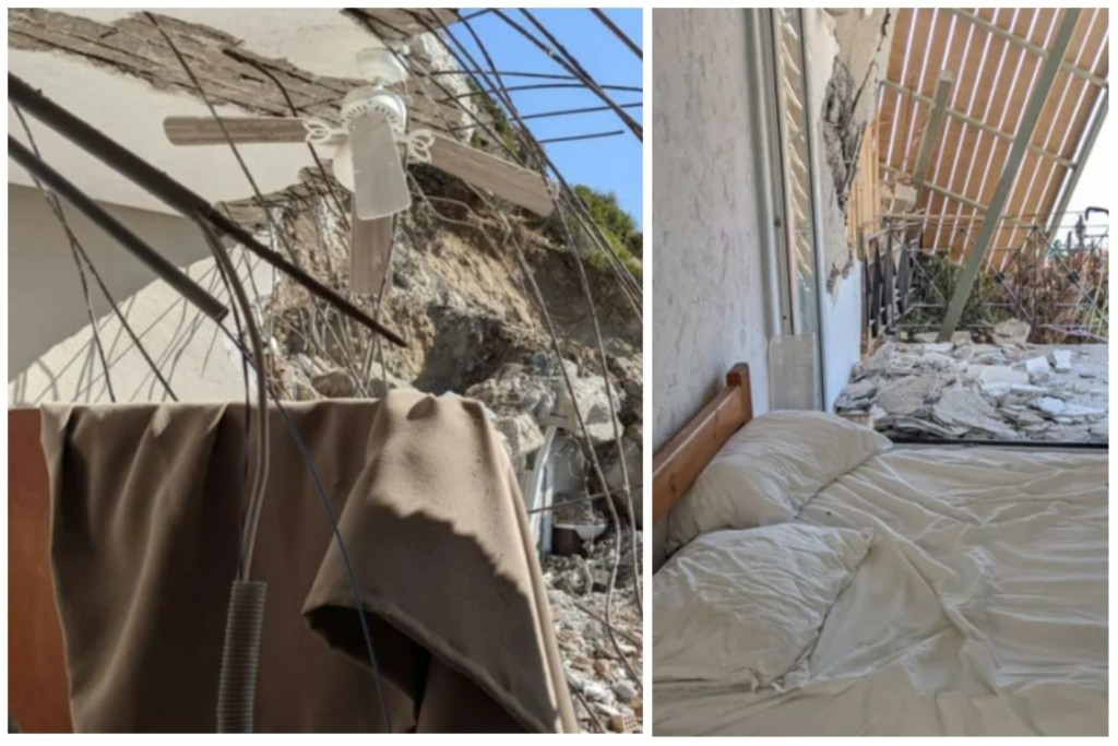 Εικόνες με ό,τι απέμεινε από το ενοικιαζόμενο στο Λασίθι – Βράχος καταπλάκωσε οικογένεια – Το τραγικό παιχνίδι της μοίρας