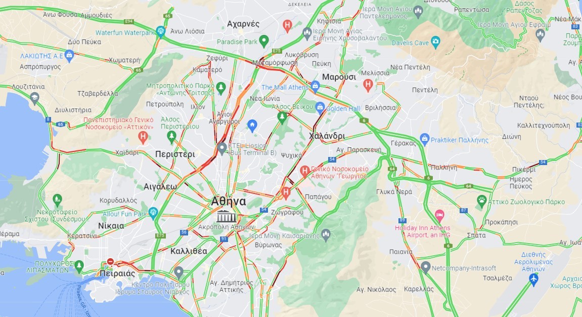 Κίνηση ΤΩΡΑ – Δύσκολο πρωινό για τους οδηγούς – Πού υπάρχει μποτιλιάρισμα
