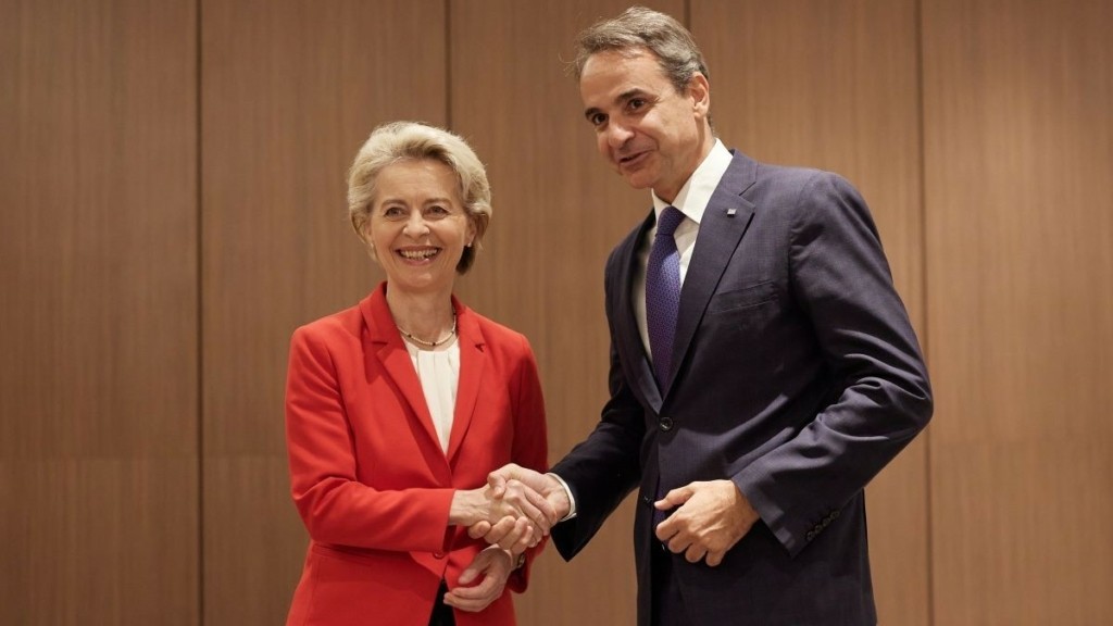 Το “ευχαριστώ” της Ούρσουλα φον ντερ Λάιεν στον Κυριάκο Μητσοτάκη – “Μαζί στην αντιμετώπιση της ενεργειακής κρίσης”