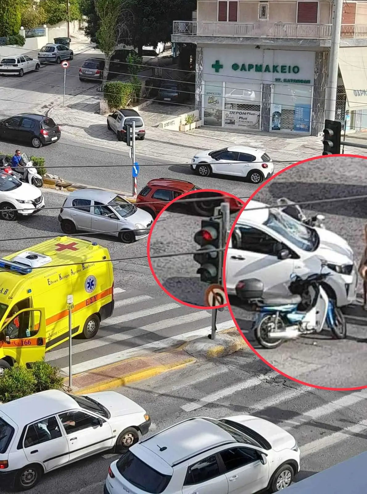 Διασταύρωση στην Ηλιούπολη προκαλεί σύγχυση – Η λάθος ρύθμιση στα φανάρια και τα συχνά τροχαία (pics)
