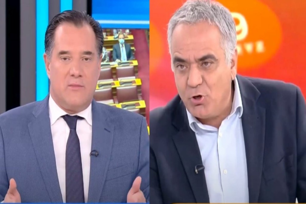 “Σφάχτηκαν” στον αέρα Γεωργιάδης και Σκουρλέτης – “Είσαι ο μόνος που χαίρεται με το καλάθι του νοικοκυριού” (vid)