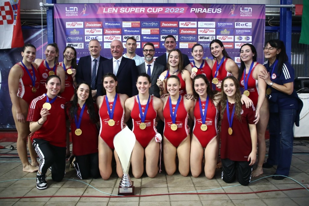 Θρίαμβος του Ολυμπιακού στον τελικό του LEN Trophy Super Cup