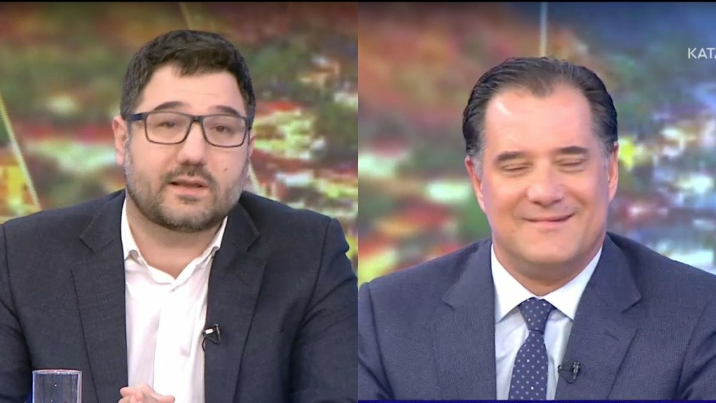 Άγρια κόντρα Ηλιόπουλου – Γεωργιάδη στον αέρα εκπομπής – “Είσαι κλόουν” (vid)