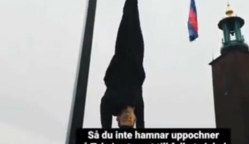 Οργή στην Τουρκία για το βίντεο με τον κρεμασμένο Ερντογάν στη Σουηδία (vid)