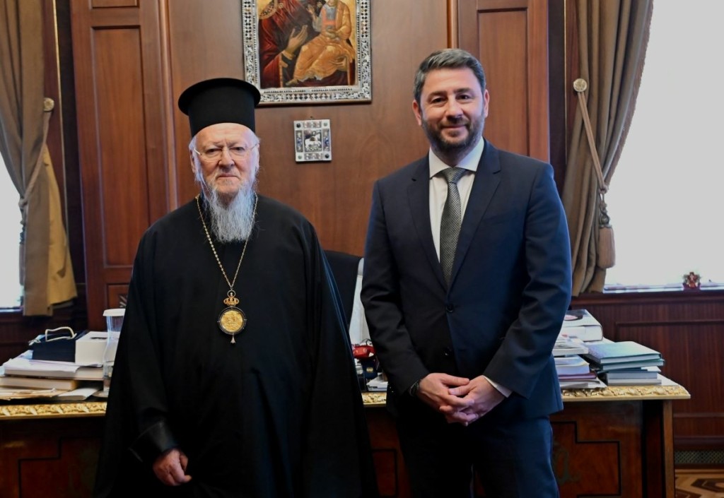 Ο Ανδρουλάκης συνάντησε τον Οικουμενικό Πατριάρχη στην Κωνσταντινούπολη για τα Θεοφάνια