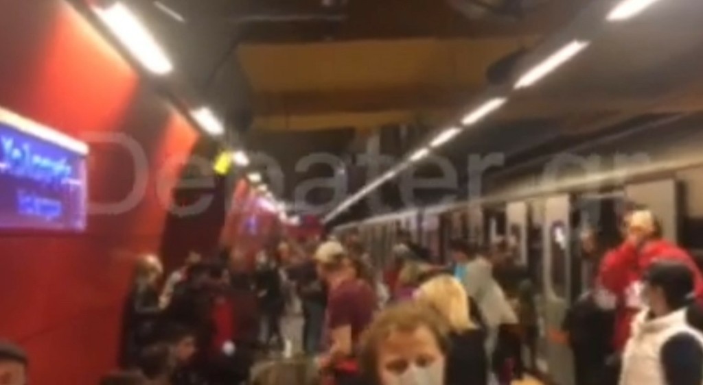 Χαμός με συρμό του μετρό για αεροδρόμιο – Αποβίβασαν προληπτικά όλο το κοινό στον Χολαργό (vid)
