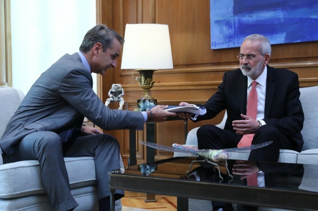 Η επιστολή που παρέδωσε στον υπηρεσιακό πρωθυπουργό Ιωάννη Σαρμά ο Κυριάκος Μητσοτάκης