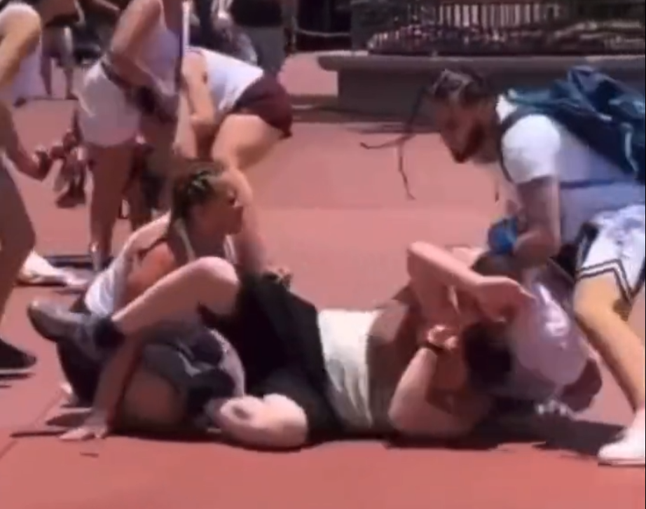 Σουρεάλ σκηνικά στην Disney World – Πλακώθηκαν στο “ξύλο” για μία φωτογραφία
