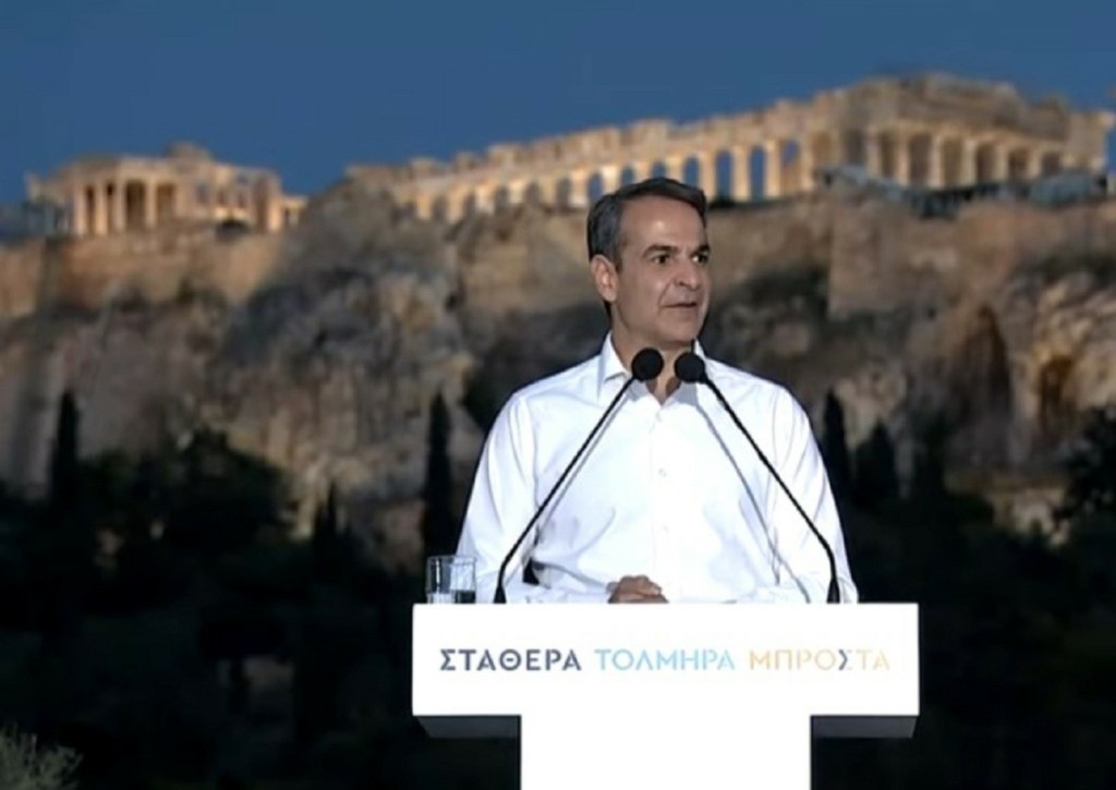 Μητσοτάκης με φόντο την Ακρόπολη – «Στις 21 Μαΐου όλη η Ελλάδα θα είναι μπλέ»