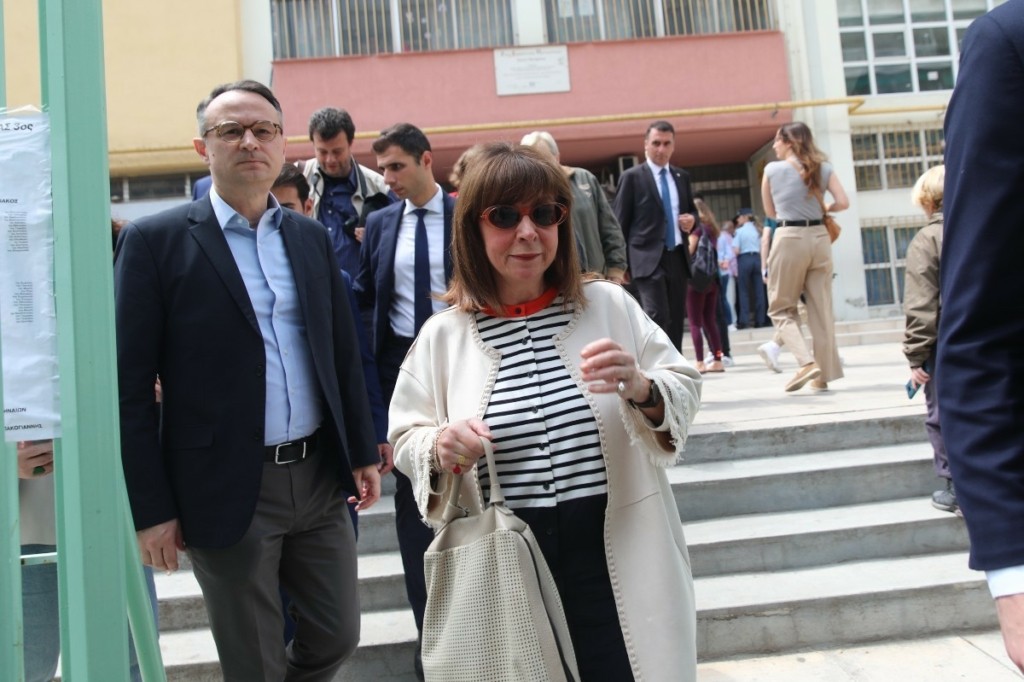 Εκλογές 2023: Ψήφισε η Πρόεδρος της Δημοκρατίας, Κατερίνα Σακελλαροπούλου