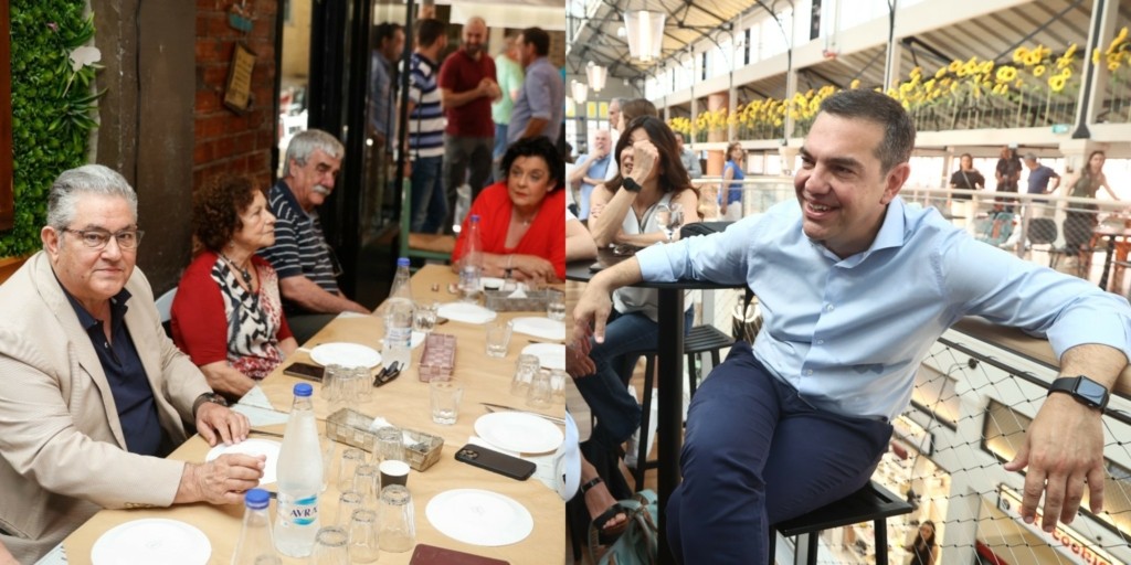 Xαλαρώνουν σήμερα οι πολιτικοί αρχηγοί – Τα γεύματα και οι τσικουδιές πριν από τις κάλπες – Πού βρίσκονται Μητσοτάκης, Τσίπρας, Ανδρουλάκης και Κουτσούμπας (pics&vid)