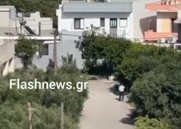 Κρήτη: Η στιγμή της εφόδου στο σπίτι του άνδρα που απειλούσε να ανατιναχθεί (vid)