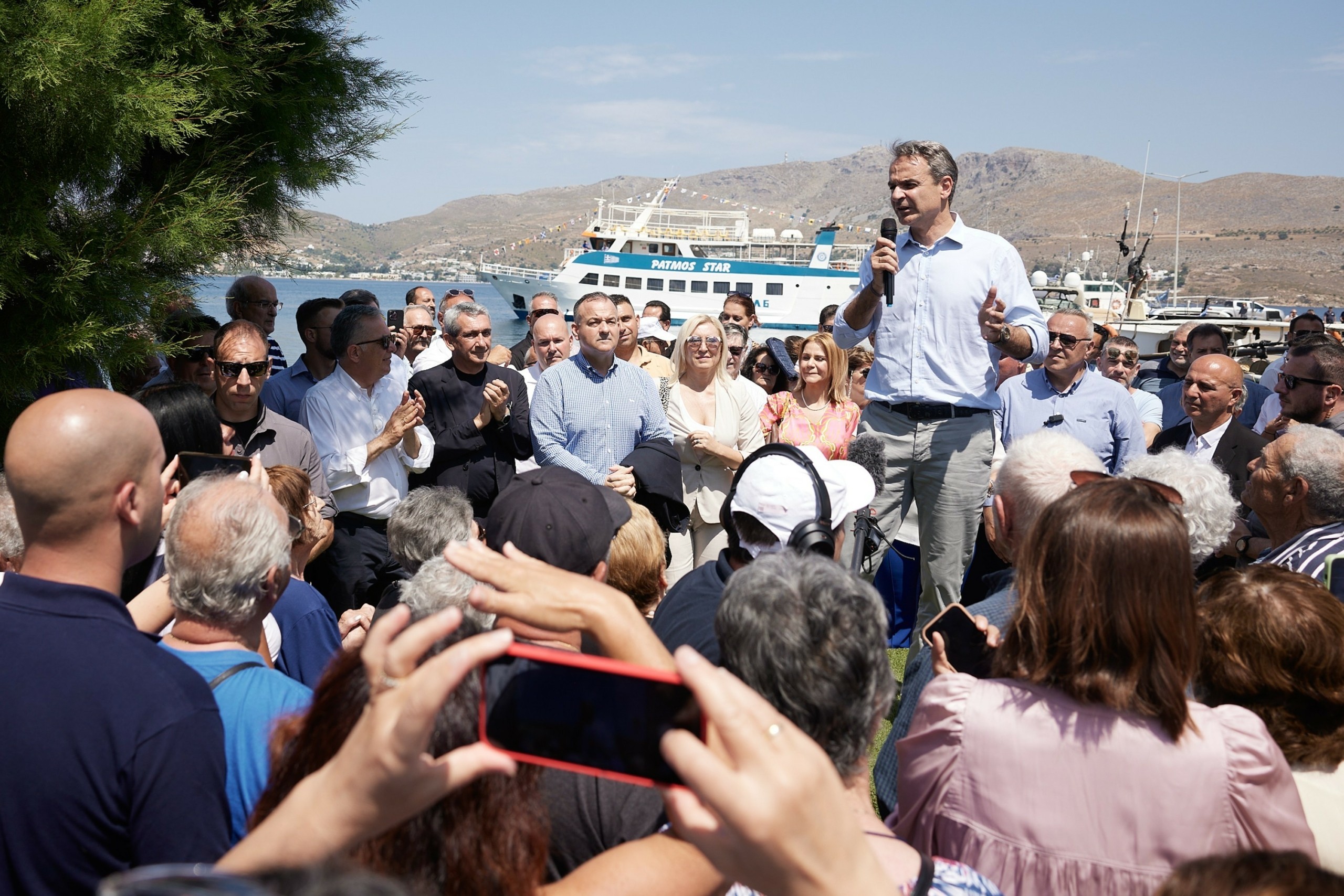 Μητσοτάκης από Λέρο: Τείνουμε χείρα φιλίας στην Τουρκία αλλά δεν έχουμε αυταπάτες