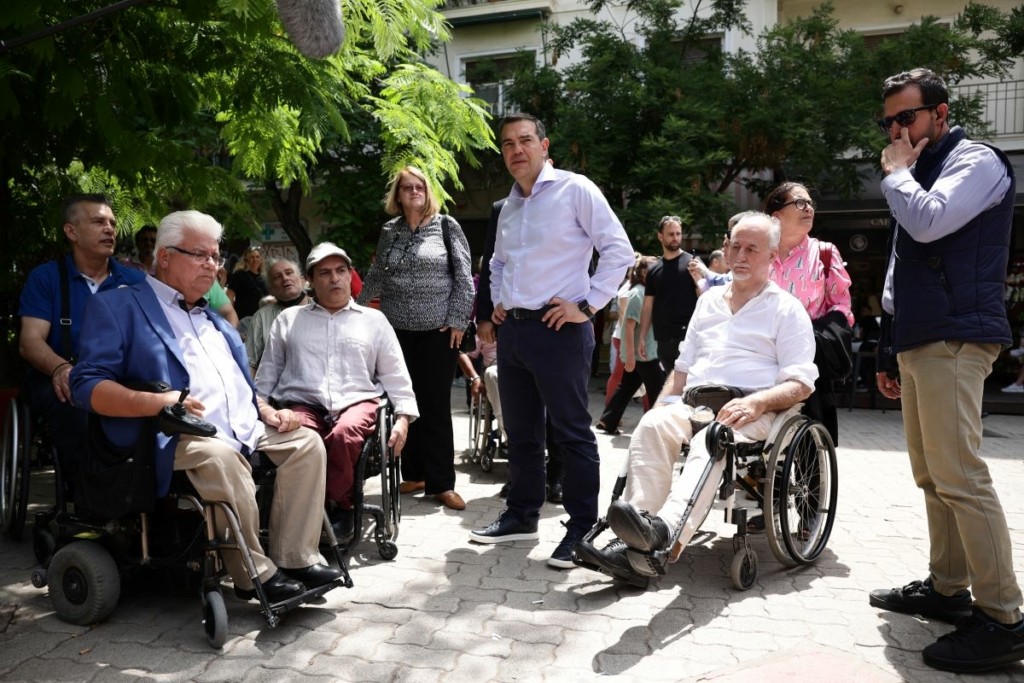 Αλέξης Τσίπρας: Συνάντηση στην Κυψέλη με τον Πανελλήνιο Σύλλογο Παραπληγικών