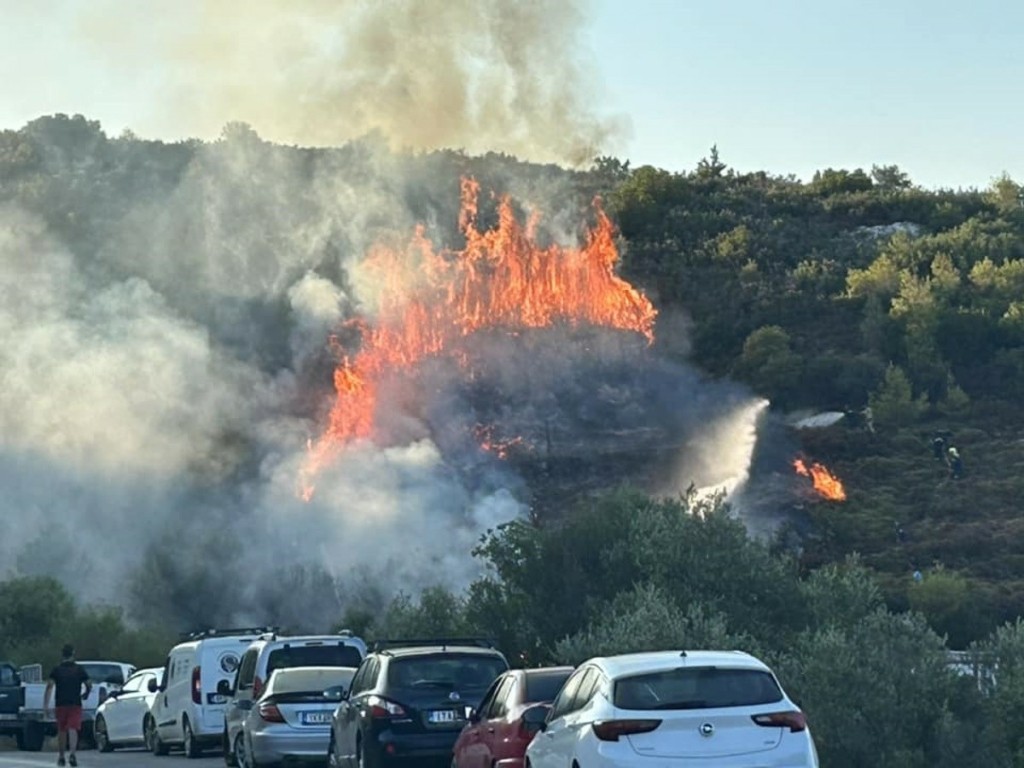 Φωτιά στον Βαρνάβα: Τέθηκε υπό μερικό έλεγχο από τους πυροσβέστες