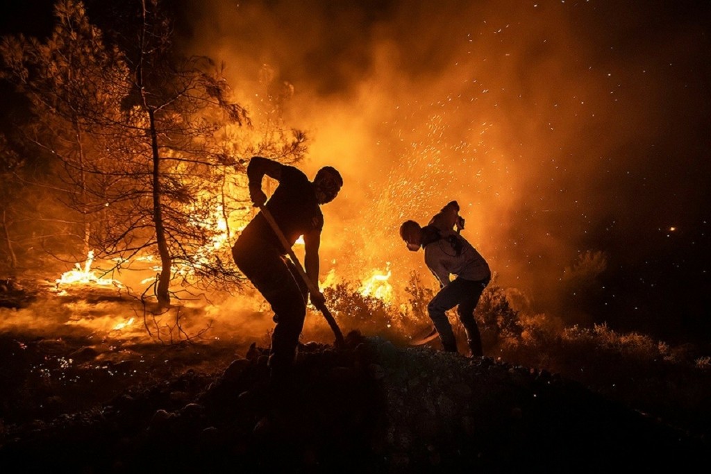 Φωτιά στη Ρόδο: Μάχη με τις αναζωπυρώσεις δίνουν οι πυροσβέστες (pics&vids)