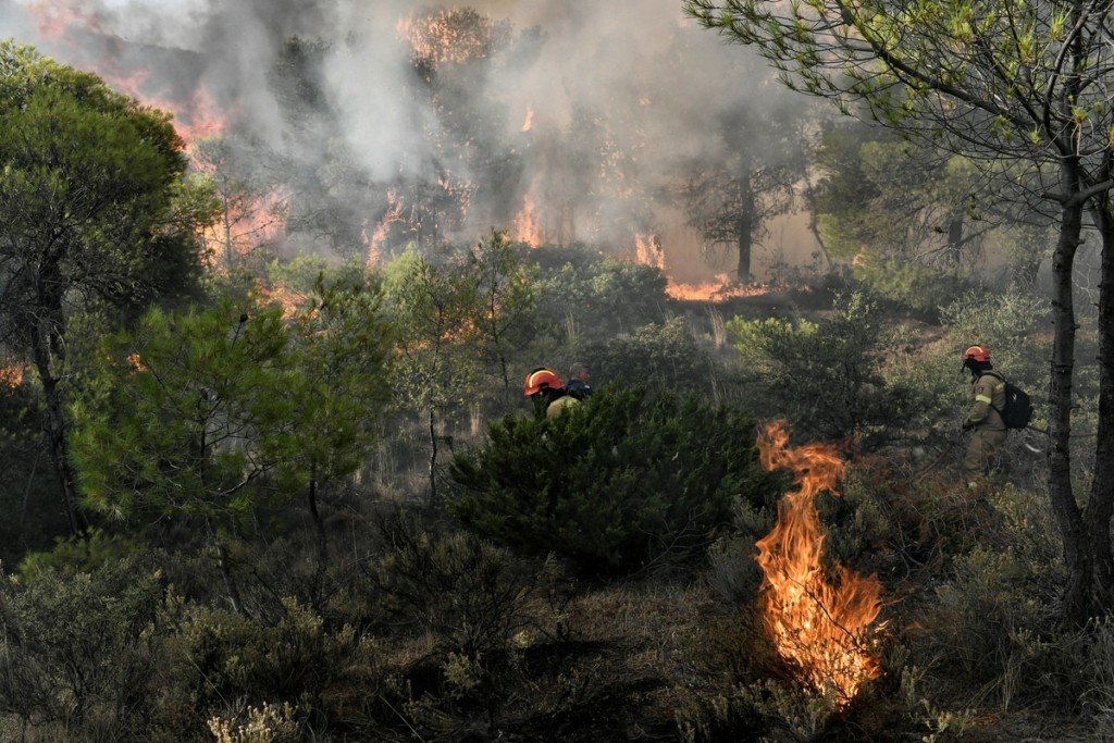 Υπό μερικό έλεγχο η φωτιά σε δασική έκταση στο Λουτράκι – Δείτε φωτογραφίες