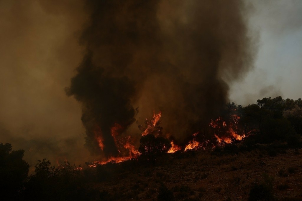 Η πύρινη «κόλαση» στη Δυτική Αττική συνεχίζεται – Ολονύχτια μάχη με τις αναζωπυρώσεις των Πυροσβεστών (pics&vids)