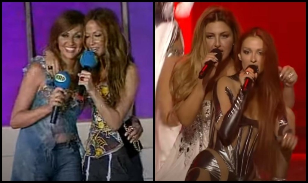 MAD VMA: Το αναπάντεχο φιλί της Φουρέιρα και της Παπαρίζου στο στόμα μας θύμισε εκείνο της Βίσση με την Γαρμπή (vids)