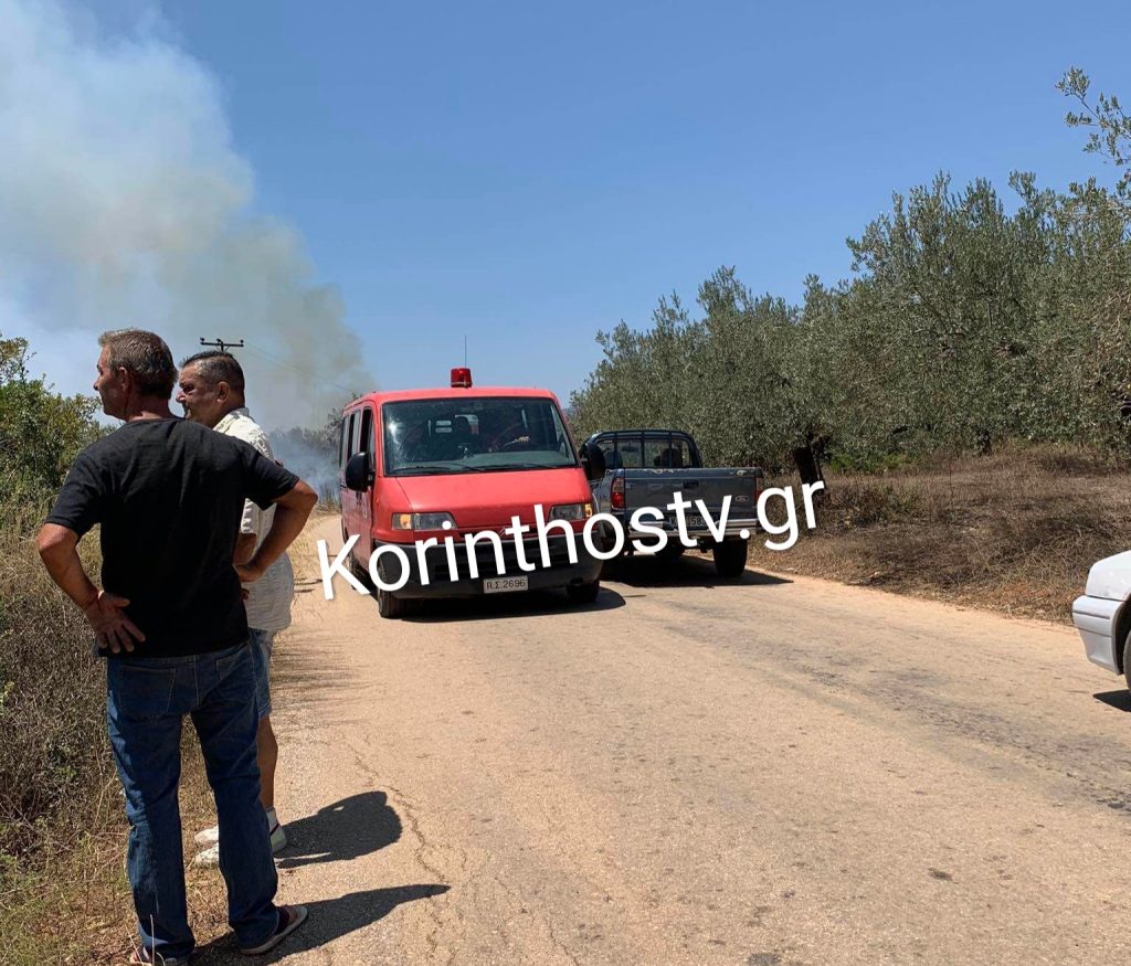 Φωτιά ΤΩΡΑ σε δασική έκταση στον Κουταλά Κορινθίας (pics&vid)