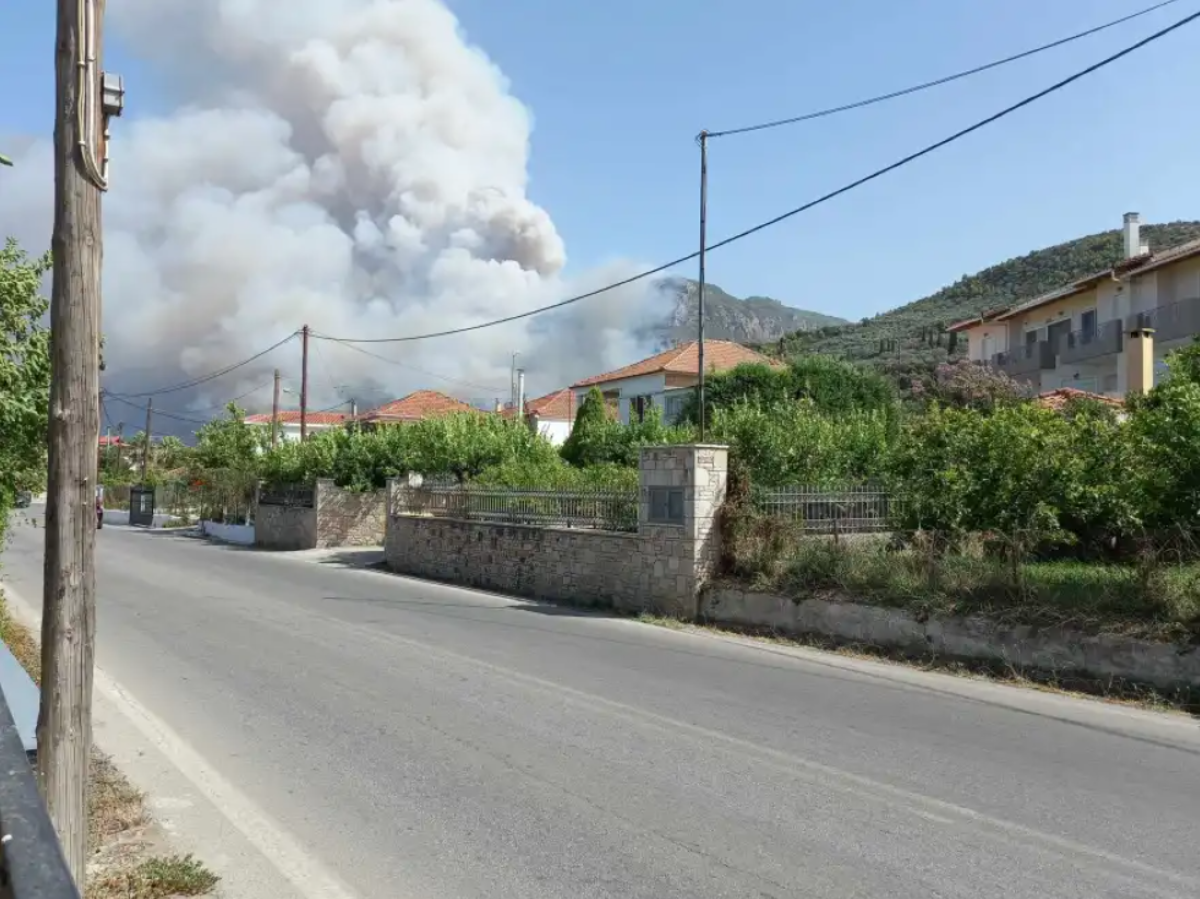 Φωτιά στο Αίγιο