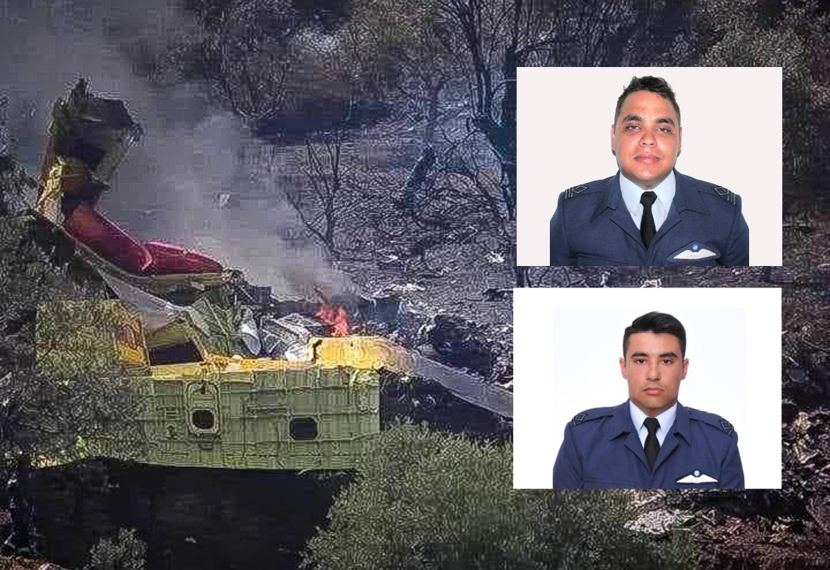 Πτώση Canadair στην Κάρυστο