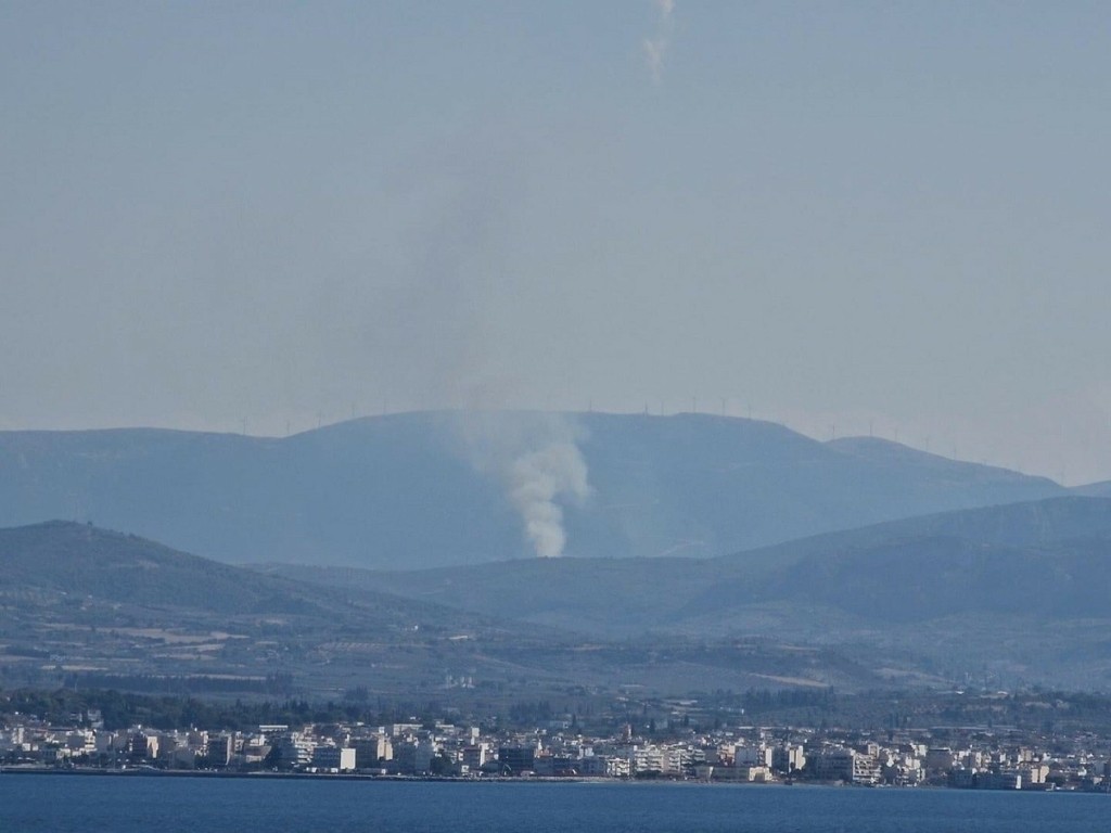 Φωτιά σε δασική έκταση στον Μαψό Κορινθίας – Οριοθετήθηκε από τους πυροσβέστες (pics)