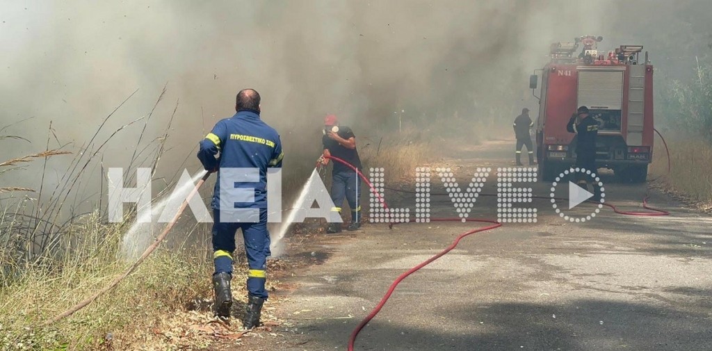 Φωτιά ΤΩΡΑ στη Σκαφιδιά Πύργου