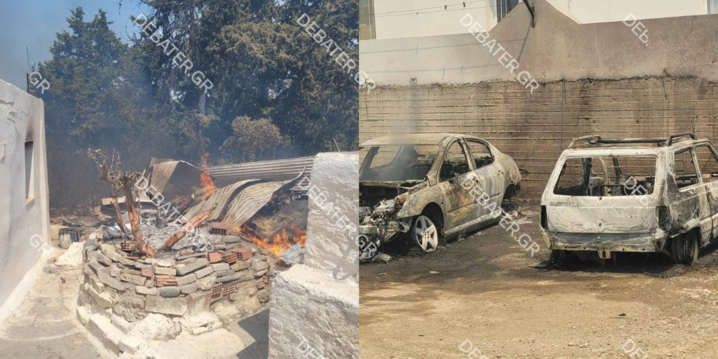 Πύρινη λαίλαπα στη Ρόδο: Συναγερμός για βενζινάδικο – Καίγονται σπίτια και καταστήματα στο Ασκληπιείο – Εκκενώνονται Γεννάδι και Βατί (pics&vid)