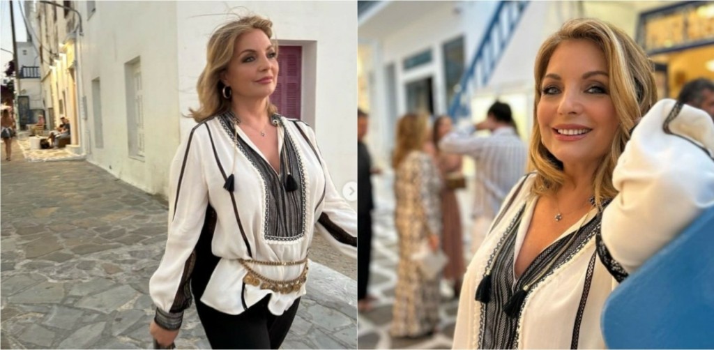 Η Άντζελα Γκερέκου έκλεψε τις εντυπώσεις στην Μύκονο (pics)