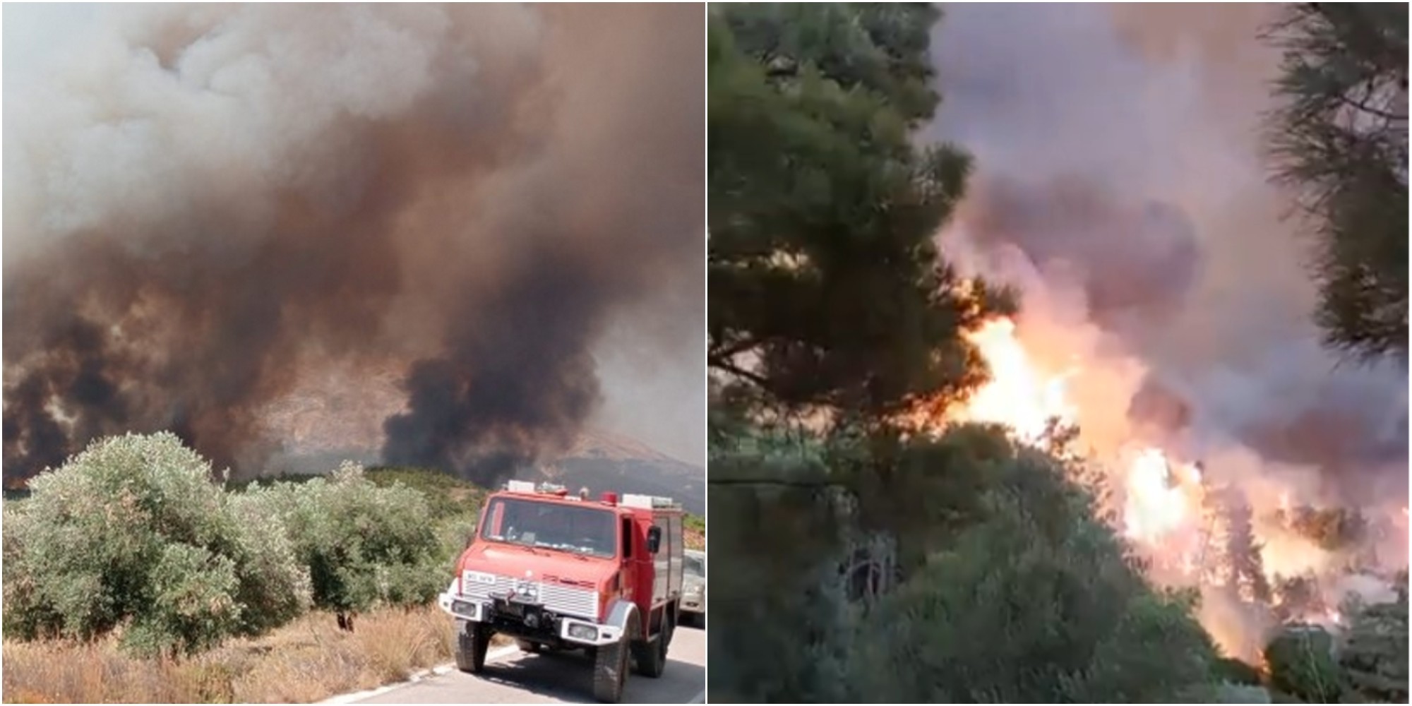 Ξέφυγε η φωτιά στη Ρόδο – Εκκενώνονται τρία χωριά κι ένα ξενοδοχείο – Σε ετοιμότητα σκάφη του Λιμενικού (vid)