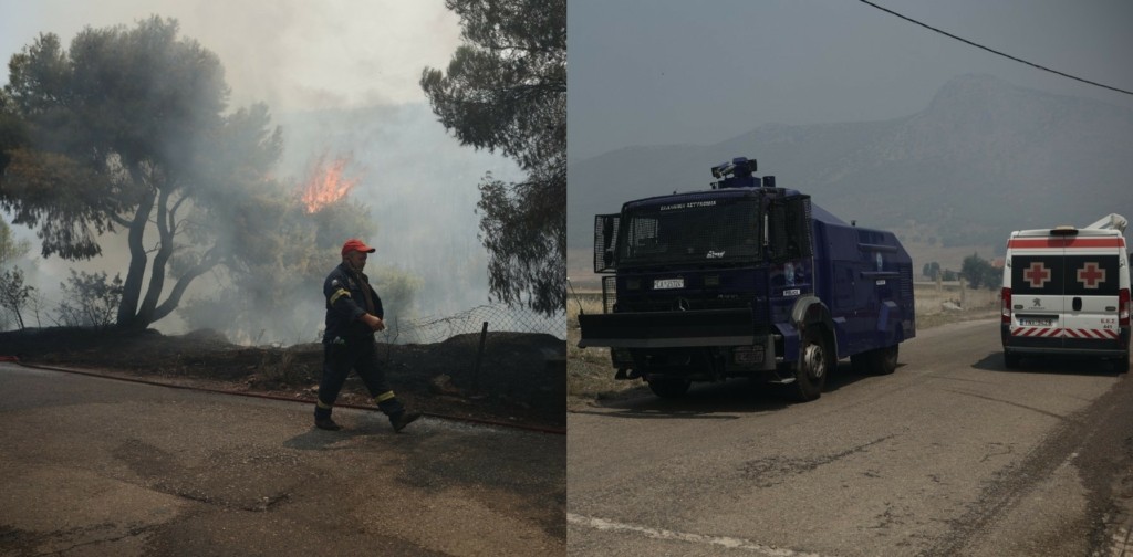 Δίχως τέλος ο πύρινος εφιάλτης: Μάχη να μην ξεφύγει η φωτιά στην Πάρνηθα (vid)
