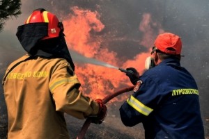 Μαίνεται η φωτιά στην Καστοριά, καίει πυκνό πευκόδασος – Ενεργό το μέτωπο και στην Ευρυτανία