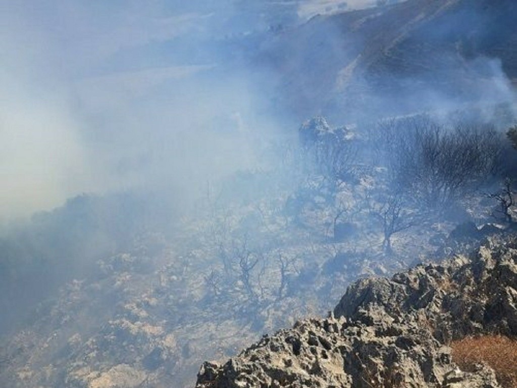 Φωτιά στο Ηράκλειο: Σε ύφεση η πυρκαγιά ανάμεσα σε Γοργολαΐνι και Κρουσώνα