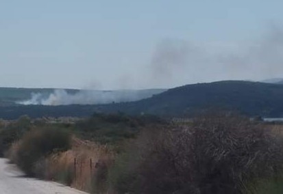 Φωτιά στη Λέσβο – Εναέρια μέσα στη μάχη με τις φλόγες
