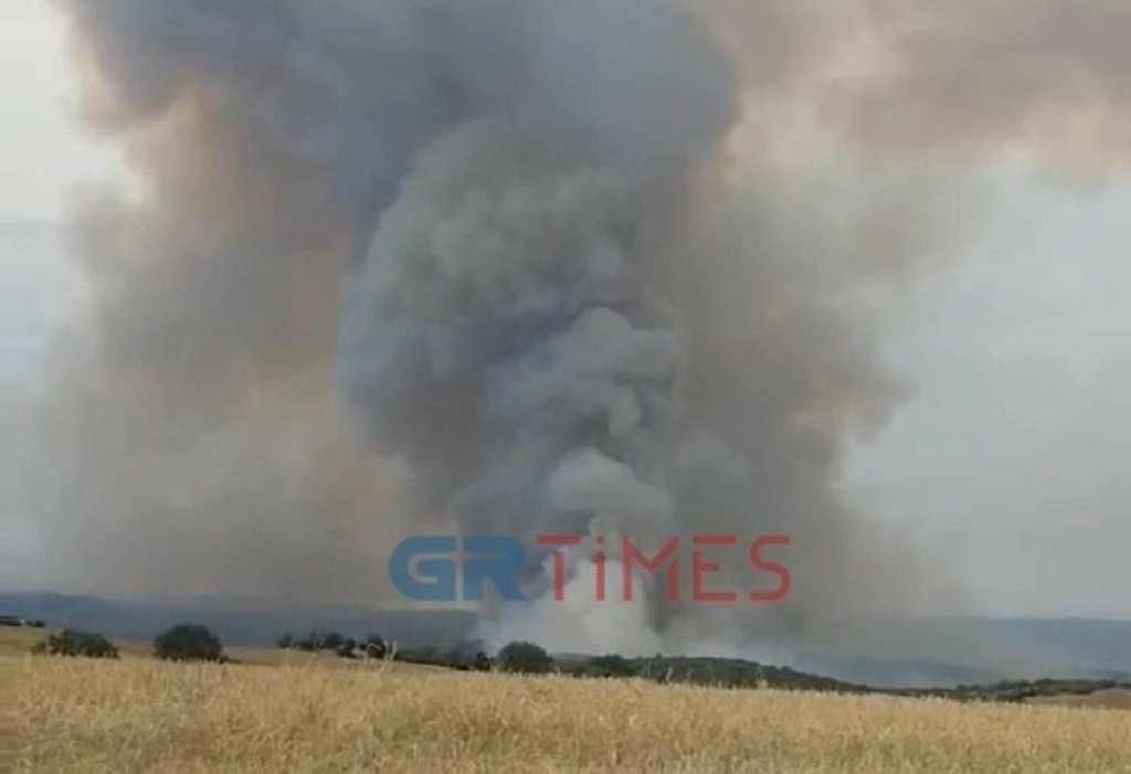 Υπό μερικό έλεγχο η φωτιά στον Λαγκαδά