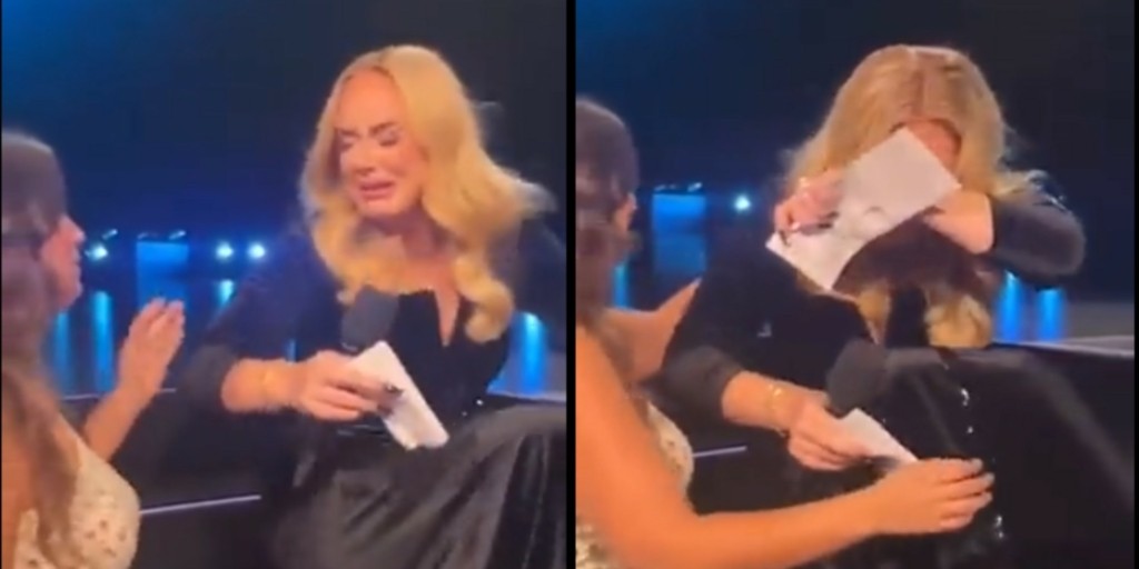 Ξέσπασε σε κλάματα στη σκηνή η Adele – Το βίντεο που έγινε viral