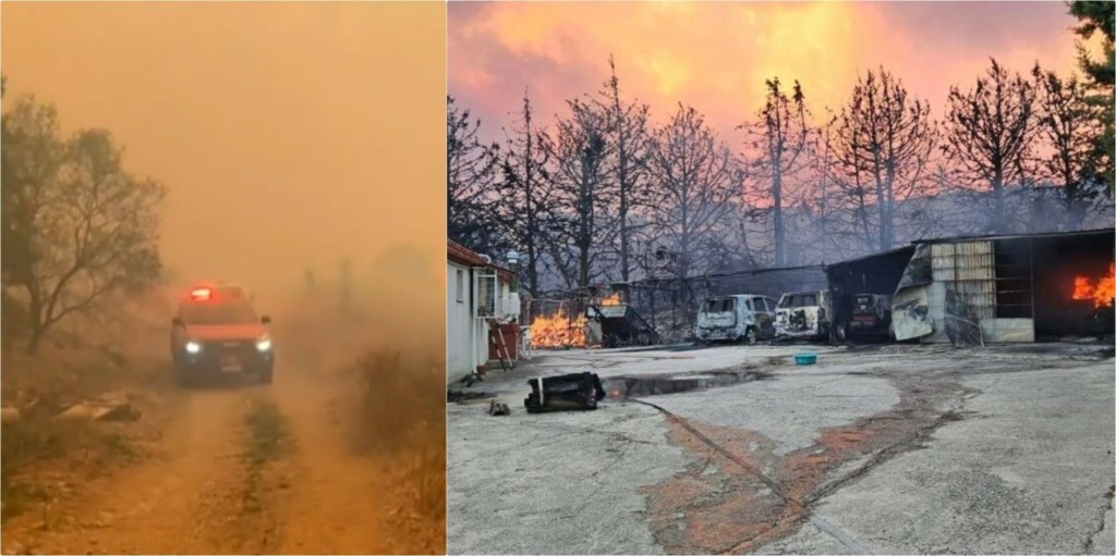 Πύρινη “κόλαση” για δεύτερη ημέρα στην Αλεξανδρούπολη – Κάηκαν σπίτια σε Πεύκα και Αετοχώρι (pics&vid)